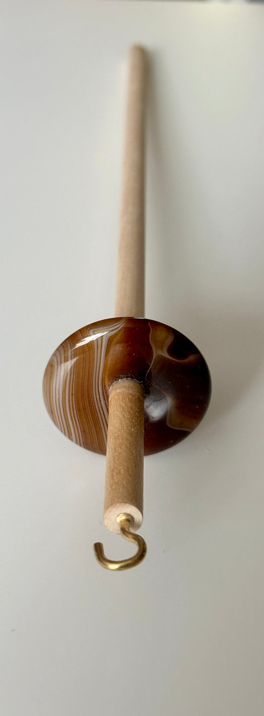 Banded Agate Drop Spindle